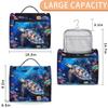 YPPAHHHH Ocean Turtle Travel Toiletry Bag for Women Men, Tropical Coral Fishs Makeup Bag Cosmetic Case Hanging Dopp Kit Large Organizer Bag for Toiletries Accessories view 2