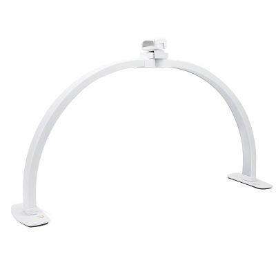 Asixxsix Half Moon Light for Nail Desk with Phone Holder, Half Moon Lamp with 3 Color Modes & 10 Level Adjustable Brightness, Half Moon LED Light for Nail Tech, Foldable Arch Light for