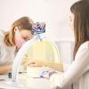 Asixxsix Half Moon Light for Nail Desk with Phone Holder, Half Moon Lamp with 3 Color Modes & 10 Level Adjustable Brightness, Half Moon LED Light for Nail Tech, Foldable Arch Light for view 2