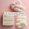 Mei Apothecary 2 Pairs Skincare Wristbands, Wrist Bands for Washing Face, Drip-Free Spa Makeup Wristbands, Pink & White view 3