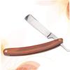 Gogogmee Men's Vintage Hair Razor Manual Shaver Wood Handle Old-fashioned Shaving Tool view 3
