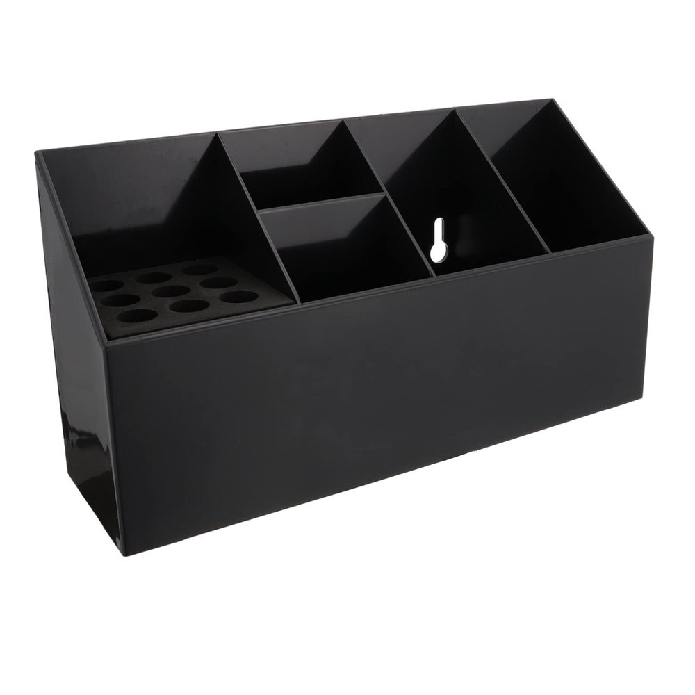 NOLITOY Hair Cutting Scissors Stand Hairdressing Tool Storage Box Barber Scissor Holder Abs Material Hair Salon Supplies