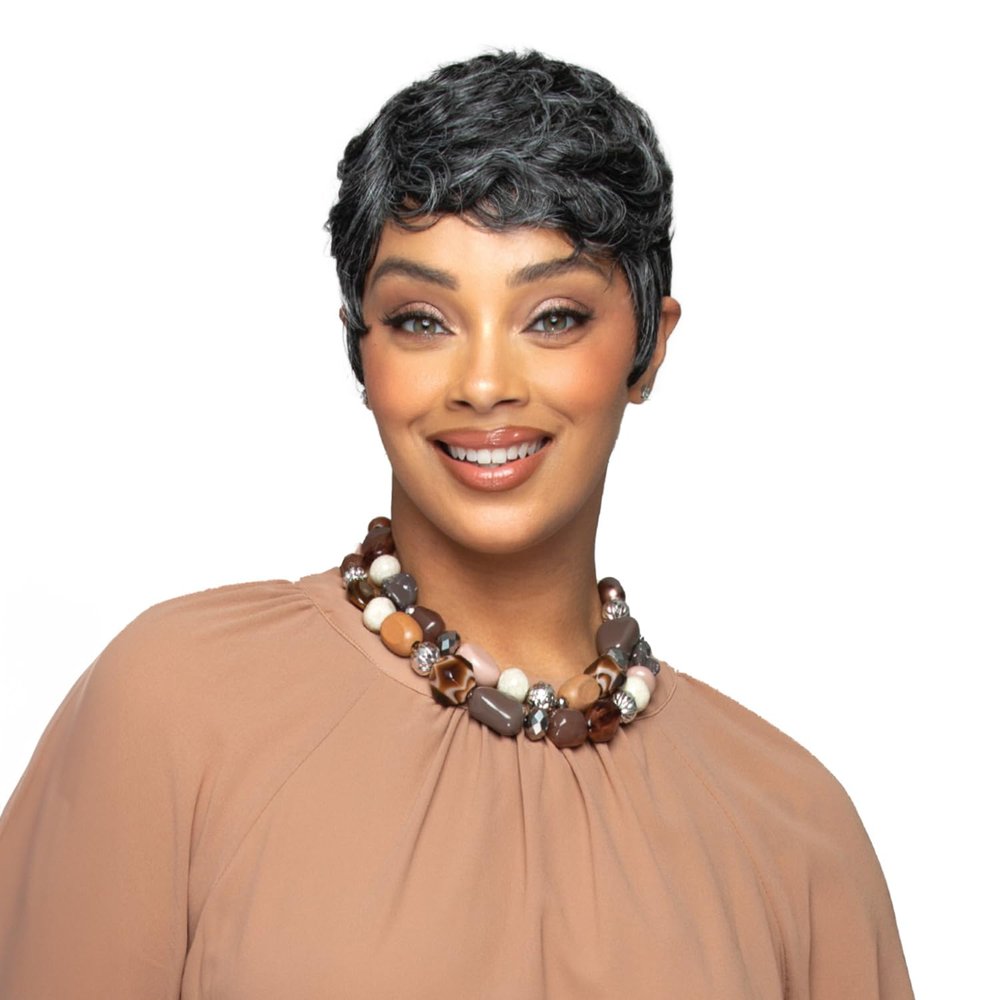 BOBBI BOSS Wig Stunna Series M1506 Odion (Salt&Pepper Off Black with Grey 51)