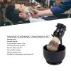 3 in 1 Shaving Brush Kit Shaving Brushes Set Shaving Soap Bowl Stand Brush Set Men Hair Grooming Set for Barbershop Home Salon view 2