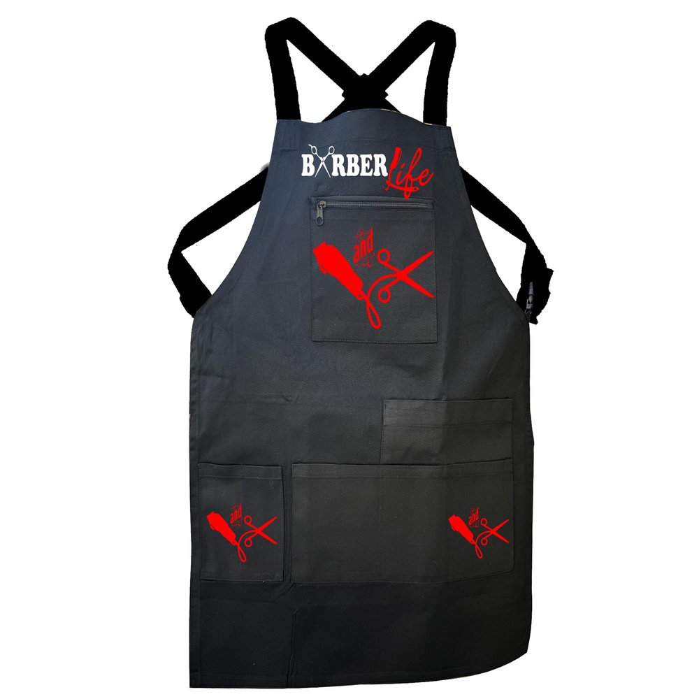 Leo Design Professional Barber Custom Barber Apron,Haircut Barbershop uniform apron,Salon cloth uniform