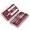 8pcs Stainless Steel Nail Clipper Kit, Professional Portable Nail Care Kit Nail Manicure Kit Nail Grooming Kit Ingrown Toenail Removal Kit for Fingers and Toes (Red) view 1