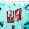8pcs Stainless Steel Nail Clipper Kit, Professional Portable Nail Care Kit Nail Manicure Kit Nail Grooming Kit Ingrown Toenail Removal Kit for Fingers and Toes (Red) view 4