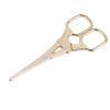 Beauty Scissor Stainless Steel Multifunctional Rounded Head Portable Small Grooming Scissor Applicable for Eyebrow Nose Hair Trimming (Gold) view 3