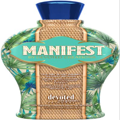 Devoted Creations Manifest - DHA Free Island Inspired Natural Bronzer Soothing Cucumber Skin Softening Cocount Dark Tanning Lotion