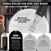 Derma roller with Reservoir for Hair, Beard, Skin, Lips, Wrinkles, Stretch Marks, Hyperpigmentation INSTANT SERUM APPLICATION, 105 Titanium Needles 0.25 mm view 2