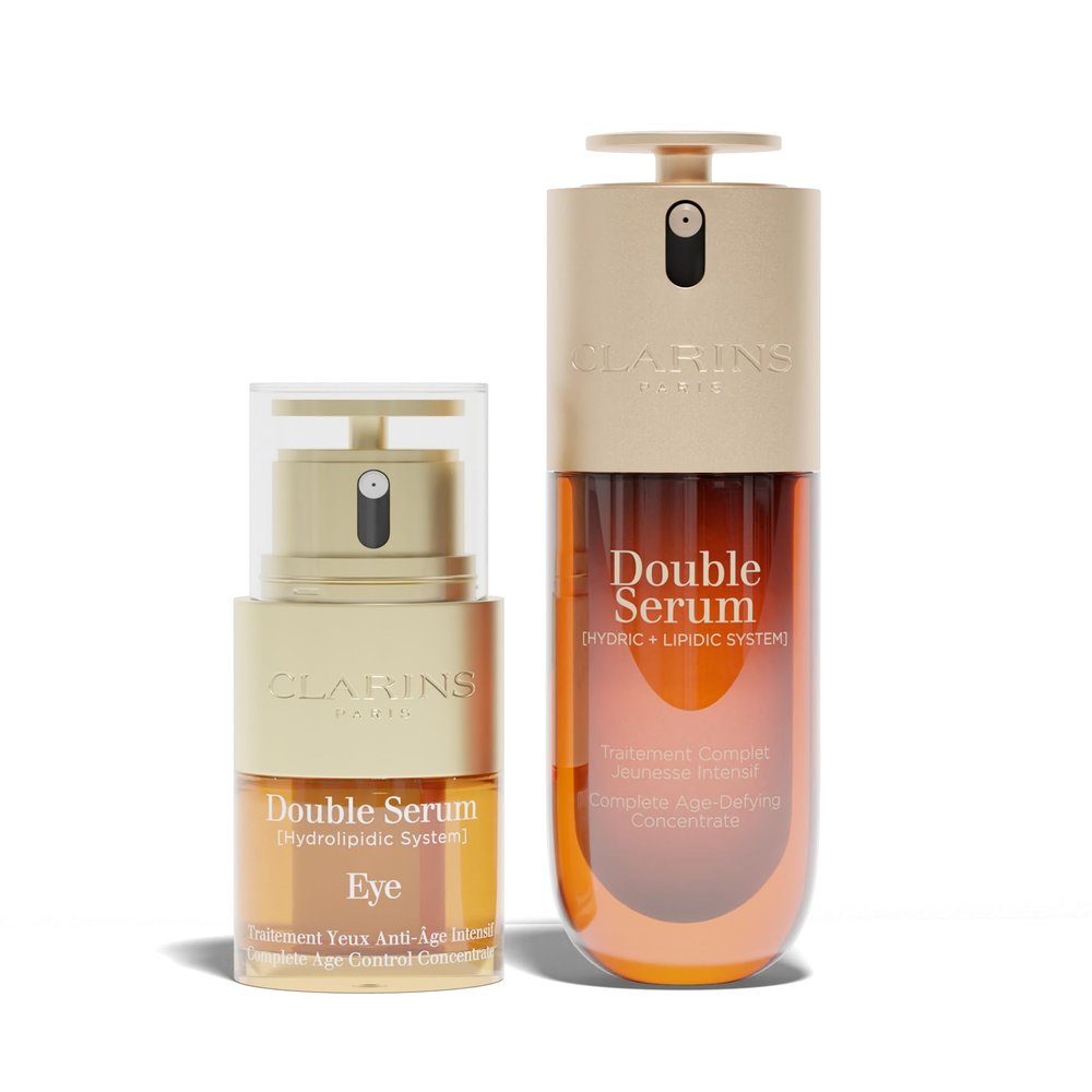 Clarins Double Serum 1.7 Fl Oz and Clarins Double Serum Eye 0.6 Oz