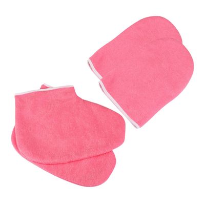 Outanaya 1set Wax Bath Gloves Foot Covers Set Paraffin Therapy Accessories Wax Bath Kit for Salon Spa Home Use