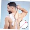 PLAFOPE Long Handle Bath Brush Skin Scrubber for Men Silicone Body Massage Bath Scrubbers Back Massage Dots view 3