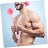 PLAFOPE Long Handle Bath Brush Skin Scrubber for Men Silicone Body Massage Bath Scrubbers Back Massage Dots view 4