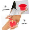 HAPINARY Silicone Wax Warmer Liner Bowl Set 2 Pack High Temperature Resistant Wax Pot for Hair Removal with Sticks for Home Waxing view 3