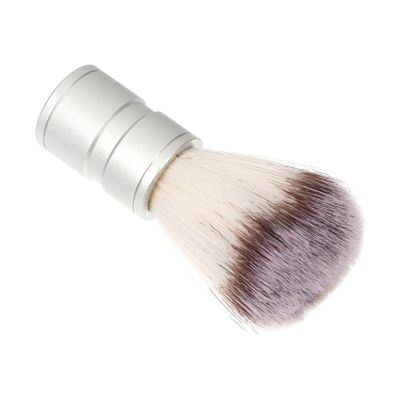 FRCOLOR Nylon Shaving Brush Men's Shaving Brush Beard and Face Cleaning Metal Handle Close and Comfortable Shave