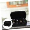 BIUDECO 1pc Essential Oil Storage Case Portable Travel Organizer for Essential Oils Holder Convenient Handle for Safe Transport Black view 4