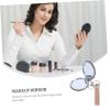 Golden Keychain Mirror Pendant, Folding Double-Sided Mini Makeup Mirror view 3