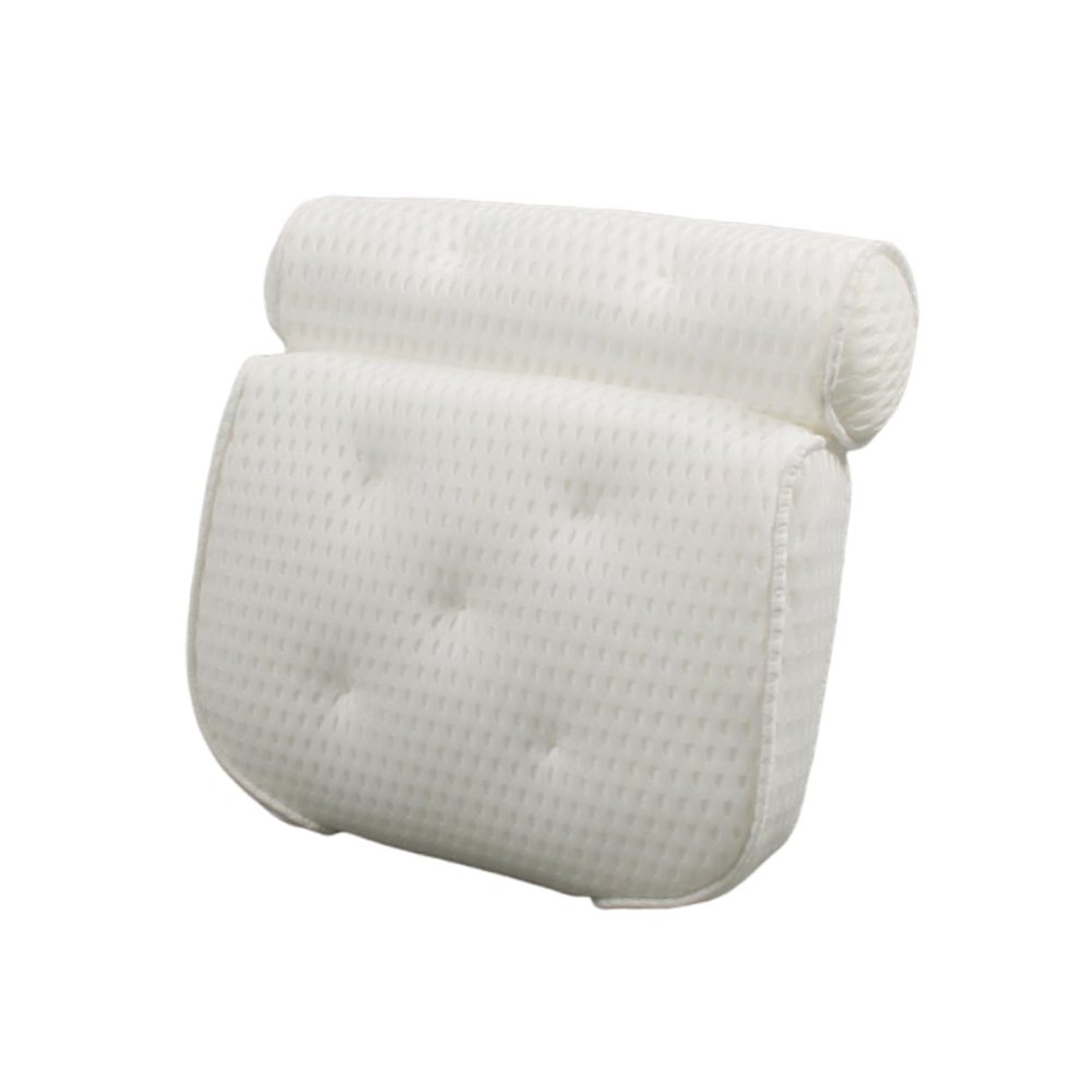 HONMEET Mesh Bath Pillow Spa Tub Cushion Suction Head Neck Rest Pillow for Home Bathroom