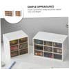 Outanaya 2pcs Capacity Makeup Organizer Divided Storage Box for Cosmetics Stationery Sundries White Desktop Container Compartments for Efficient Home Organization view 4