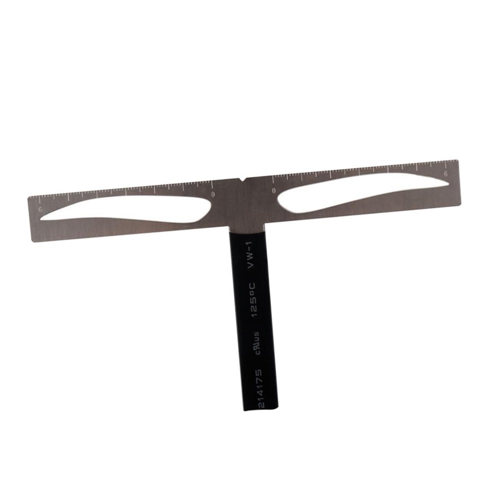 Beatifufu Professional Eyebrow Stencil Ruler Kit Three-point Balance Measuring Tool for Symmetrical Eyebrow Shaping for Beginners and Makeup Artists