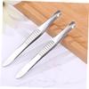 Beatifufu 2pcs Stainless Steel Eyebrow Clip Tweezers for Hair Removal Eyebrow Plucker Makeup Tools Safe Precise for Women Random Color view 4