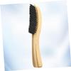FOYTOKI 2pcs Practical Beard Cleaning Brush Solid Wood Handle Beard Shaving Brush for Home Use view 2