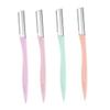 HONMEET 4sets Portable Eyebrow Shaper Razor Set Stainless Steel Eyebrow Trimmer with Storage Case for Precise Grooming and Easy Control for Makeup Care and Beginners view 1