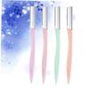 HONMEET 4sets Portable Eyebrow Shaper Razor Set Stainless Steel Eyebrow Trimmer with Storage Case for Precise Grooming and Easy Control for Makeup Care and Beginners view 3