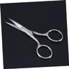 Beatifufu 2pcs Stainless Steel Eyebrow Scissors for Barber Women Nose Hair Trimmer Precise Cutting Comfortable Grip view 4