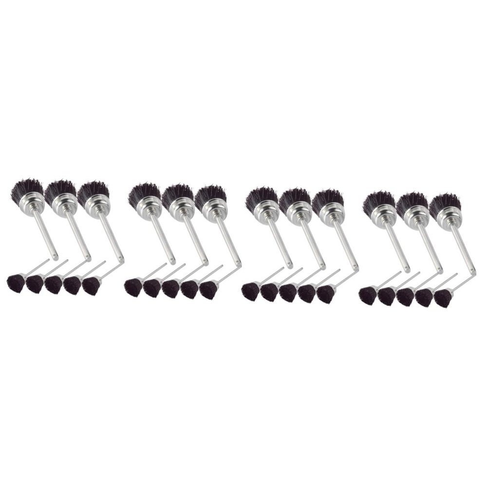 BIUDECO 32pcs Nail Drill Bits Cleaning Brush Mini Manicure Accessories for Nail Salon for and Art