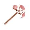 HONMEET 1set Jade Facial Massage Roller Natural Jade Rolling Massager for Eye Beauty Face Tool Neck and Back Massage for Home and Travel Spa Care view 1