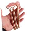 HONMEET 1set Jade Facial Massage Roller Natural Jade Rolling Massager for Eye Beauty Face Tool Neck and Back Massage for Home and Travel Spa Care view 2