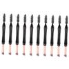 Outanaya 10pcs Dual Tip Eyebrow Brushes Cap Portable Brow and Eyelash Applicators for Eye Makeup for Girls and Makeup Artists and Lightweight Design view 1