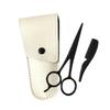 HONMEET Beard Kit Beard Scissors Comb Attached Mustache Trimmer for Men Scissors Set for Professional and Diy view 1