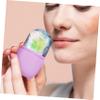 HAPINARY Silicone Ice Face Roller for Skin Massage Purple Cooling Tool for Puffiness Relief and Moisturizing Easy Grip for Routine Durable and Safe Material view 2