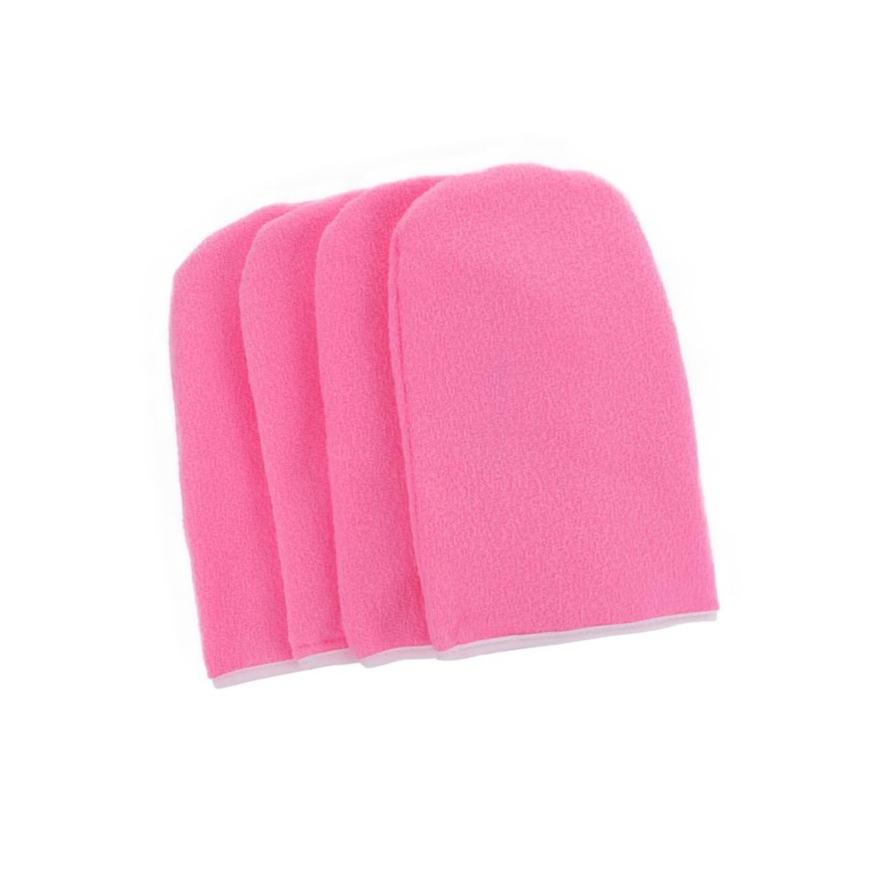 Beatifufu 2pairs Paraffin Wax Gloves for Hand Treatments Insulated Cotton Mitts of Thick Spa Bath Mitt Covers for Moisturizing and Nourishing Skin