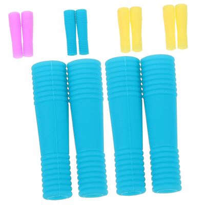 Anneome 18pairs Silicone Nail Scissors Handle Covers Non- Cuticle Trimmer Sleeves for Nail Care Random Colors for Manicure and Pedicure Use