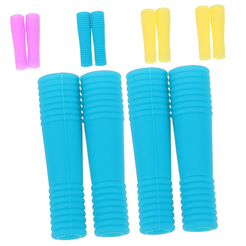 Anneome 18pairs Silicone Nail Scissors Handle Covers Non- Cuticle Trimmer Sleeves for Nail Care Random Colors for Manicure and Pedicure Use