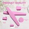 10 Pcs Nail Buffers Set, Double Sided Nail Files 100/180 Grit Nail Buffer Block Sponge Buffing for Acrylic Natural Gel Nails, Reusable & Washable Professional Nail File for Home Salon - Pink view 3