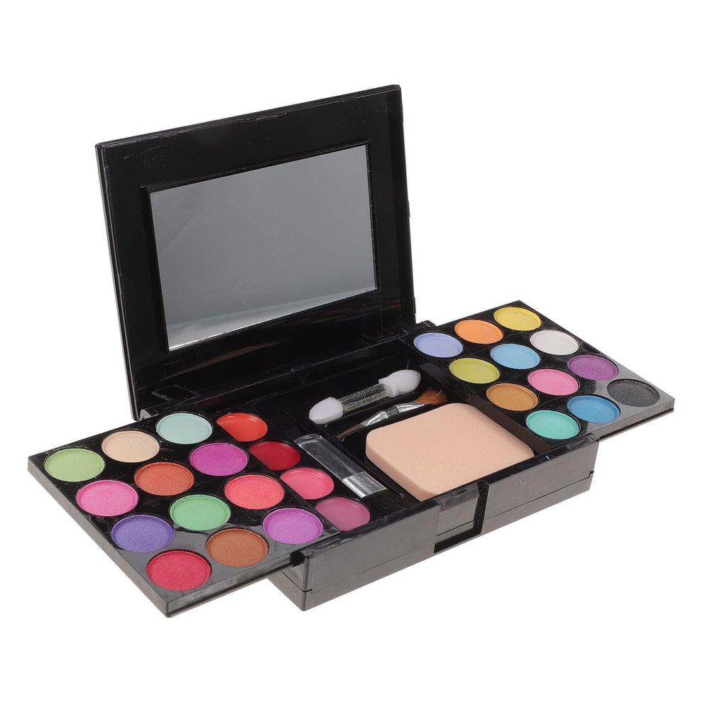 HONMEET Blush Palette Eye Shadows Lip Gloss Blush Pressed Powder Set Full Makeup Collection