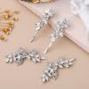 Beaupretty 4pcs Rhinestone Hair for Brides Decorative Hair Clips for Weddings and Dance Elegant Bridal Barrettes for Women and Girls view 3