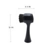 Facial Cleansing Brush 2 in 1Double-Sided Facial Cleaning Brush with Soft Bristles for Deep Pore Exfoliation, Wash Makeup, Massaging (Black) view 2