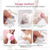 Facial Cleansing Brush 2 in 1Double-Sided Facial Cleaning Brush with Soft Bristles for Deep Pore Exfoliation, Wash Makeup, Massaging (Black) view 4