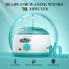LANSLEYWAX Digital Waxing Kit for Women Men, Wax Warmer for Hair Removal with Silicone Pot, Hard Wax Kit, Waxing Machine for Sensitive Skin Brazilian Bikini Leg Eyebrow Full Body Home Use view 2