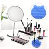 IWOWHERO Makeup Brush Holder Mat Brush Scrubber Stand and Cleaning Kit for Travel and Home Use view 2