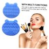 IWOWHERO Makeup Brush Holder Mat Brush Scrubber Stand and Cleaning Kit for Travel and Home Use view 3