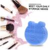 IWOWHERO Makeup Brush Holder Mat Brush Scrubber Stand and Cleaning Kit for Travel and Home Use view 4