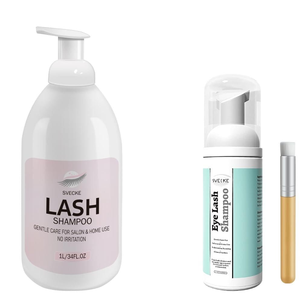 1L Lash Shampo Bulk and Rose Lash Shampoo 2 fl.oz