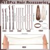 368 Pcs Dance Hair Accessories Kit - Brown Bobby Pins Hair Pins for Women Hair Rubber Bands Hair Clips Hair Nets for Buns, Ballet Dance Competition Must Haves for Girls Women view 2